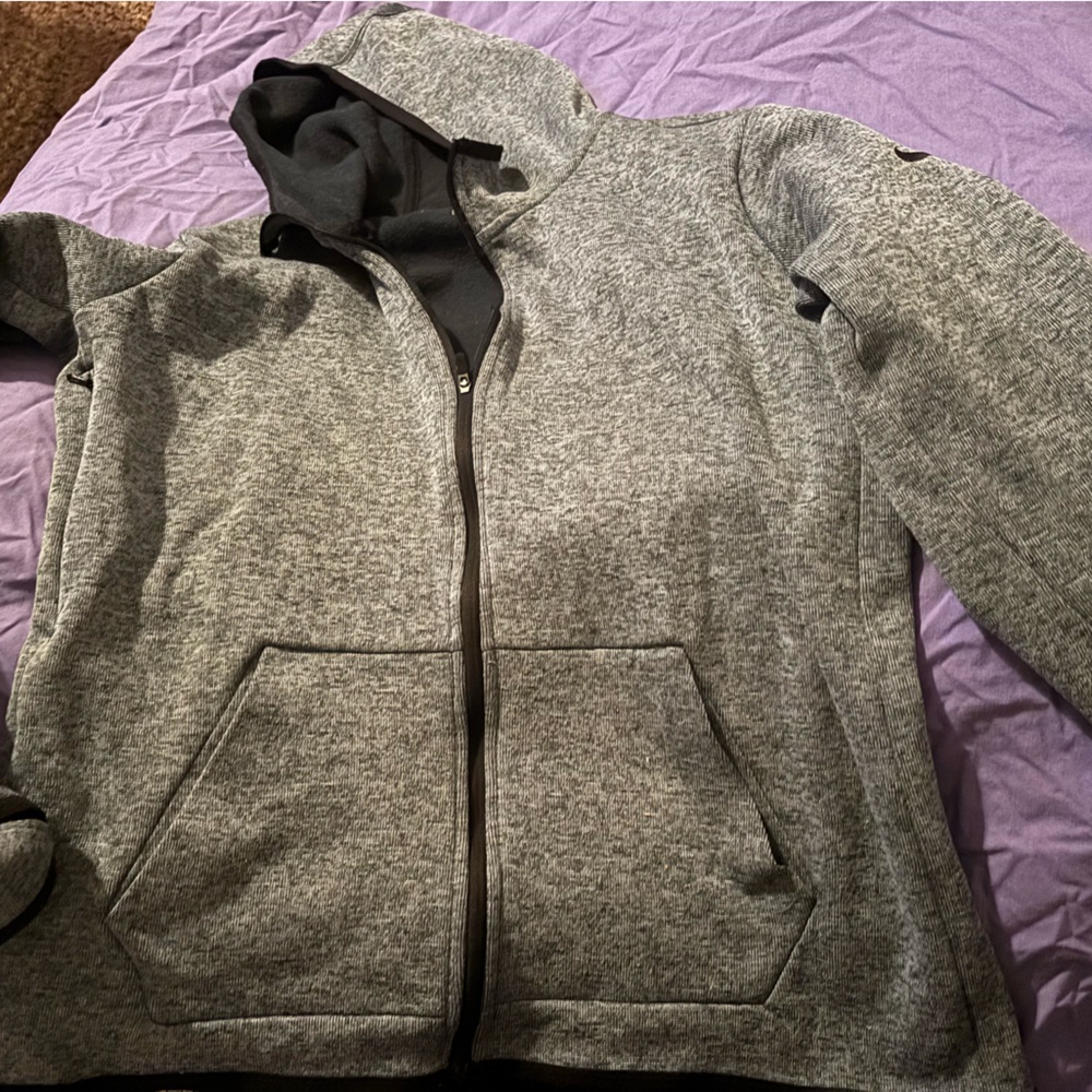 Nike Gray Zip-Up Hoodie
